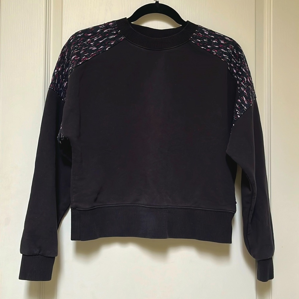 Scotch & Soda Sweat Shirt with quilted shoulders and edge detail